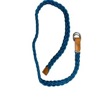 Gaps Youth Belt Woven Weaved Braided Blue